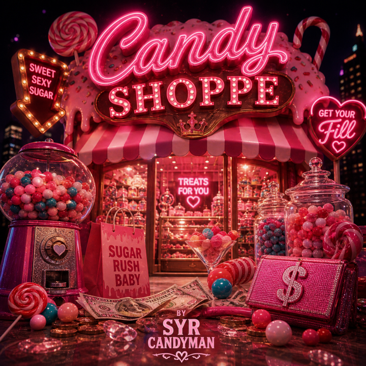 Candy Shoppe Album Art - Candy inspired store front