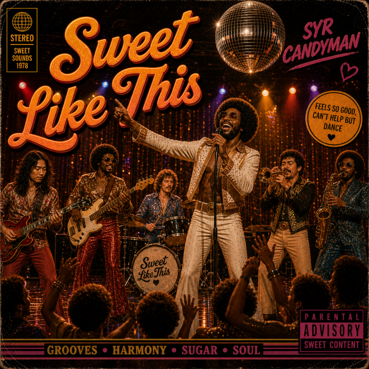 Sweet Like This album art - a disco style band performance at a busy club