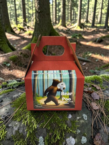 Bear Poo Box in the woods