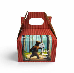 Bear Poo Gable Box Raisin